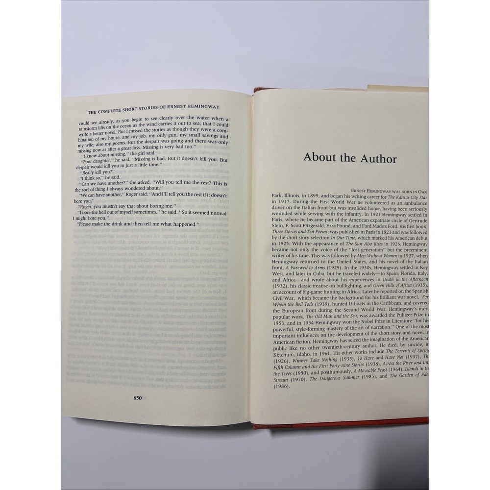 The Complete Short Stories of Ernest Hemingway 1987 HCDJ Finca Vigia Edition - Picture 5 of 13